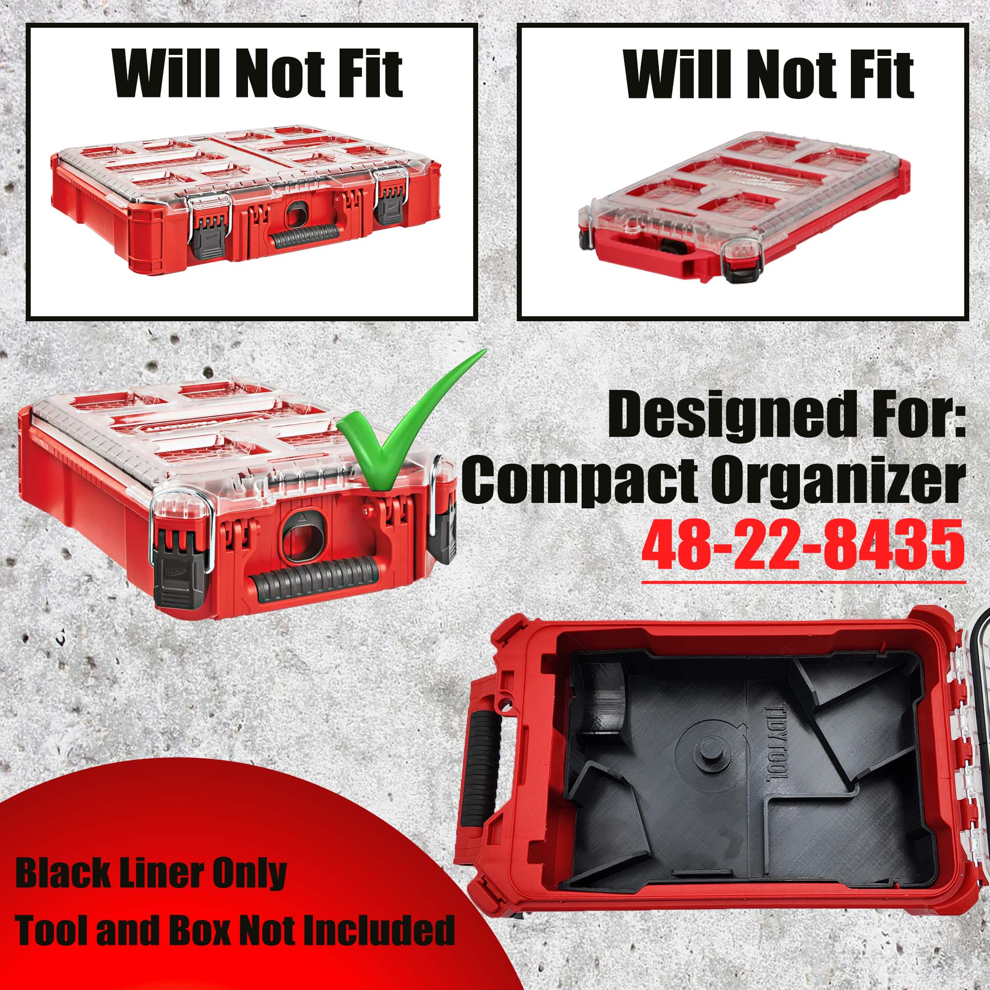 m18 Fuel Grinder Organizer - pack out 8435